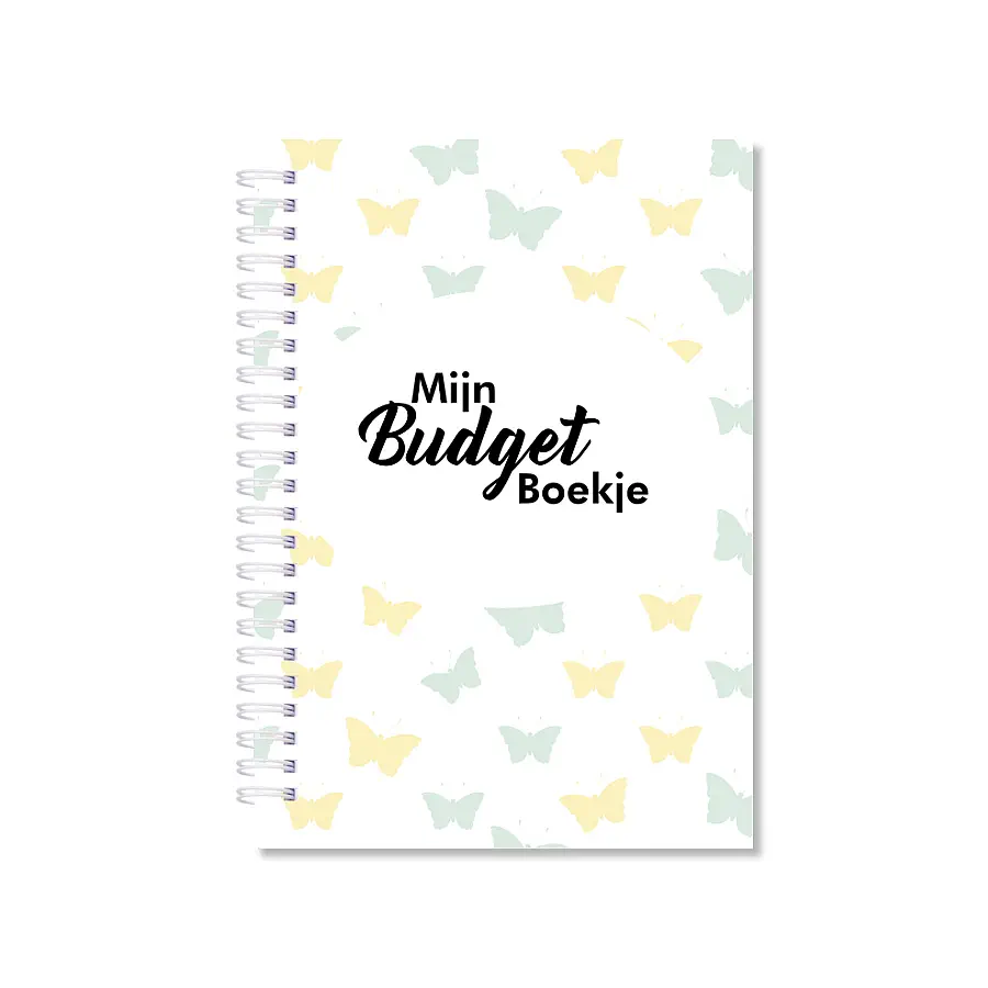Budget boekje patroon vlinders